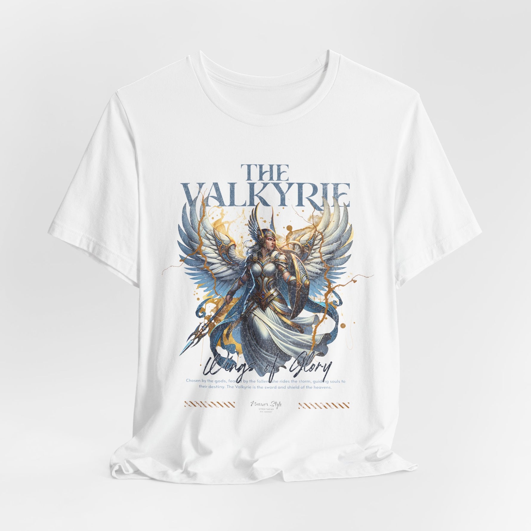 The VALKYRIE t-shirt in White — purity sharpened by purpose.