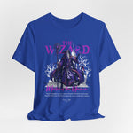 The Wizard t-shirt in True Royal — Regal power crackling through ether.