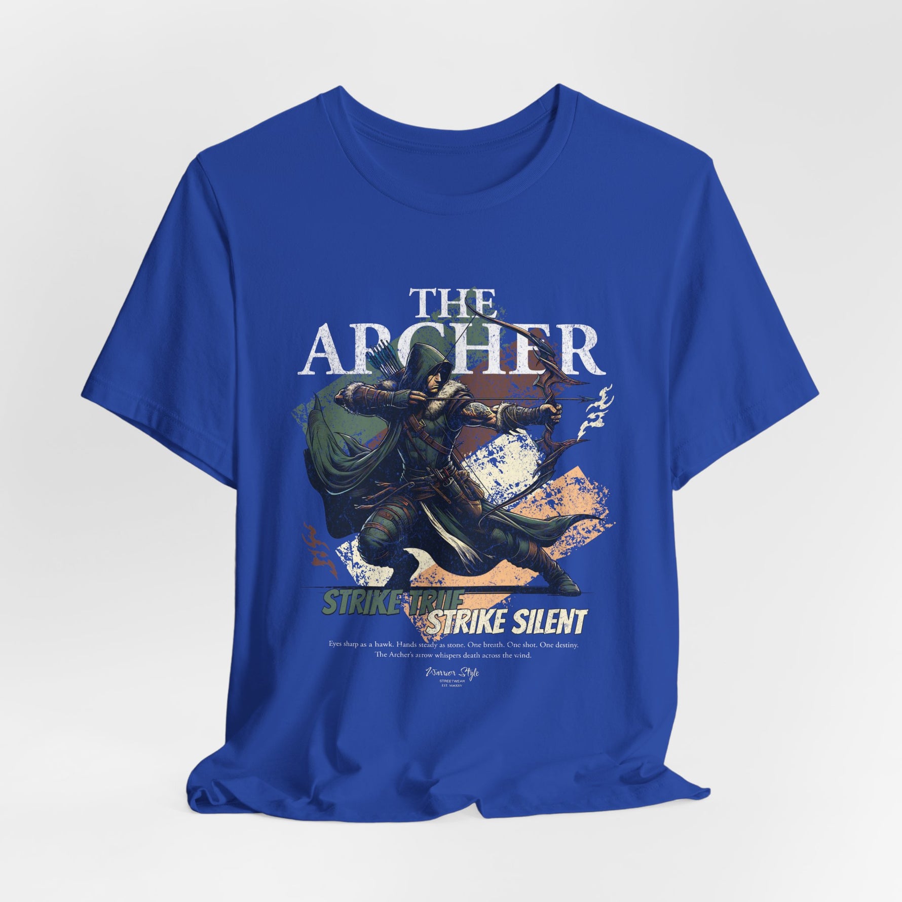 The ARCHER t-shirt in trueroyal — Precision in motion, bold under pressure.
