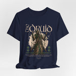 The DRUID t-shirt in Navy — like dusk over sacred waters, still and wise.