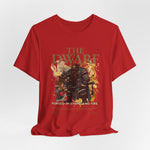 The DWARF t-shirt in Heather Red — as bold as dwarven banners soaked in battle.