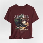The ARCHER t-shirt in maroon — Deep shade of discipline, carved in silence.