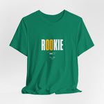 The ROOKIE t-shirt in Kelly — fresh energy, ready to learn everything the hard way.