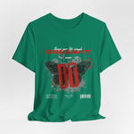 The DREAM IT DO IT t-shirt in Kelly — bright green adds bold contrast to the red and black design.
