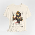 The LEO t-shirt in Natural – 3D mockup of an off-white, warm tone shirt with a clean minimal background. NO BACKGROUND, NO MODEL.