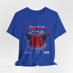 The DREAM IT DO IT t-shirt in True Royal — a saturated royal blue giving the shirt a modern streetwear twist.