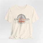 UNBOWED t-shirt in Natural — Soft defiance, honest and bare.