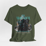 The Warlock t-shirt in Military Green — Worn by those who summon shadows in battle.
