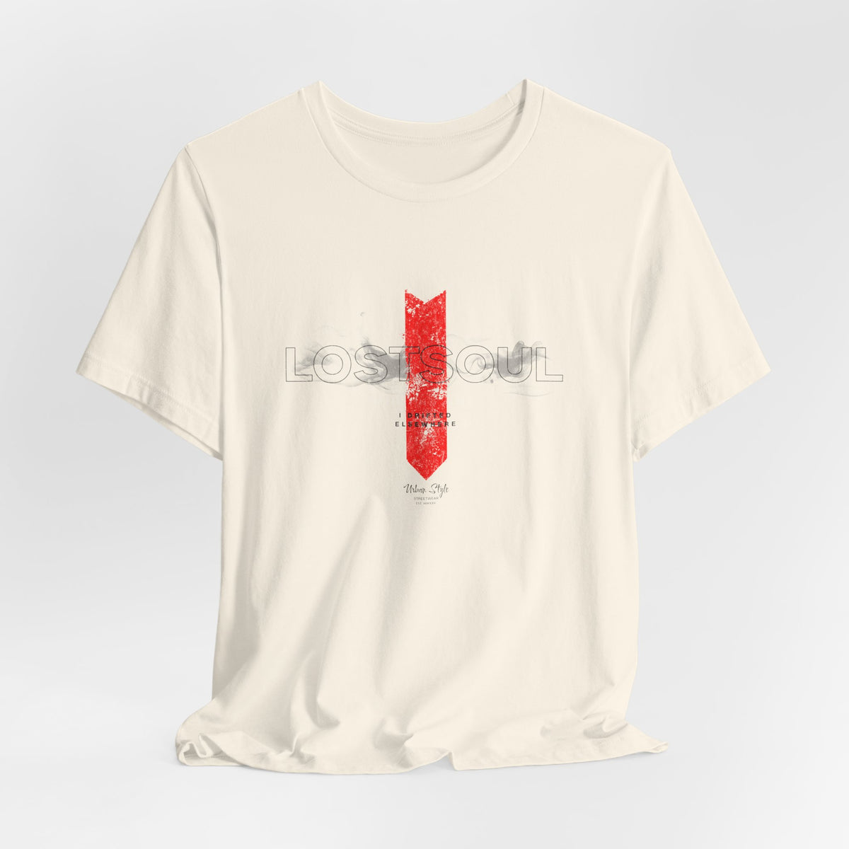The LOSTSOUL t-shirt in Natural — faded clarity, untouched and unfiltered.