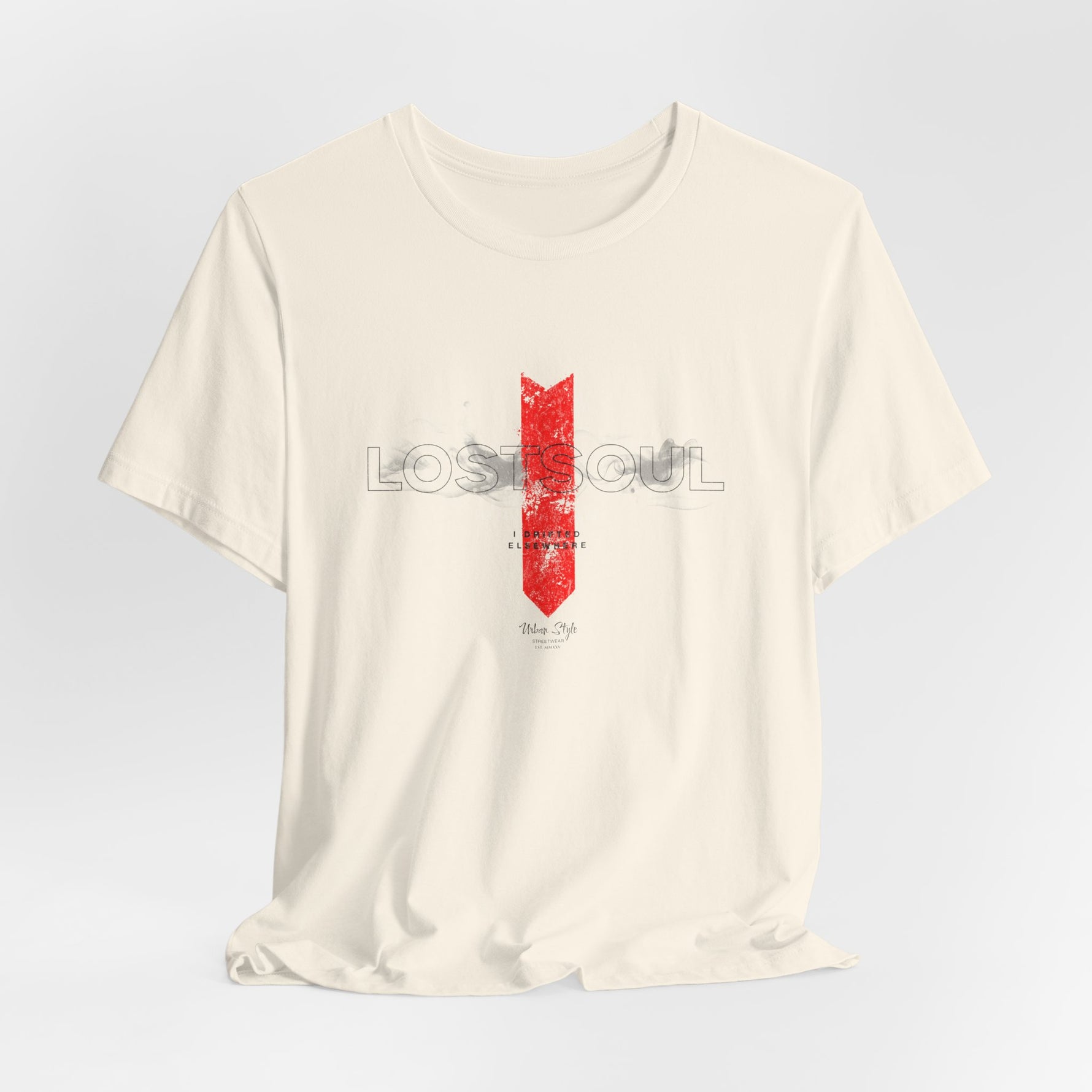 The LOSTSOUL t-shirt in Natural — faded clarity, untouched and unfiltered.