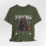 The VIKING t-shirt in Military Green — Worn by time, sharpened by war — the Viking lives in the wild.