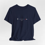 The BANGKOK t-shirt in Navy — a classic deep blue, mirroring nighttime river reflections in Bangkok.