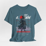 The Ronin t-shirt in Heather Deep Teal — still waters hide sharp edges.