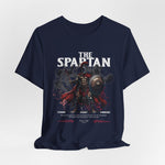The SPARTAN t-shirt in Navy — calm before the charge, like a warrior’s midnight.