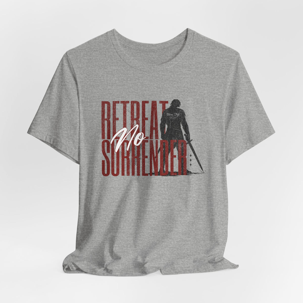 Color swatch - Athletic Heather - soft grit with strong graphic alignment