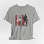 Color swatch - Athletic Heather - soft grit with strong graphic alignment