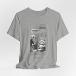 The NAP – 18h A Day t-shirt in Athletic Heather — Light grey adds soft neutrality, keeping the comic strip crisp and visible.