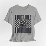 The COMMAND t-shirt in Athletic Heather — Light grey heather 3D mockup. No model, no background.