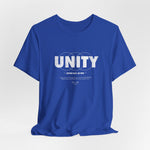 The UNITY t-shirt in True Royal — majestic, magnetic, undeniably one.