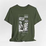 The BEING NICER t-shirt in militarygreen — calm, tactical, and just a little rude.