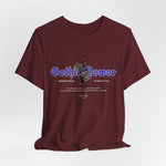 The GOTHIC POWER t-shirt in Maroon — regal, restrained — and rising from ruins.