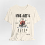 The Back to the Roots t-shirt in Natural — nothing added. just origin.