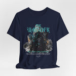 The Warlock t-shirt in Navy — Midnight deals cloaked in arcane blue.