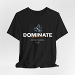 DOMINATE t-shirt in Black — Authority in pure silence.