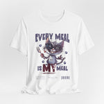 The EVERY MEAL IS MY MEAL t-shirt in white — clean and bold; perfect for showcasing every graphic detail.