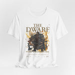 The DWARF t-shirt in White — pure canvas for a tale carved in myth and flame.