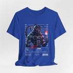 The SCORPIO t-shirt in True Royal — 3D mockup showing shirt color True Royal. No background. No model.