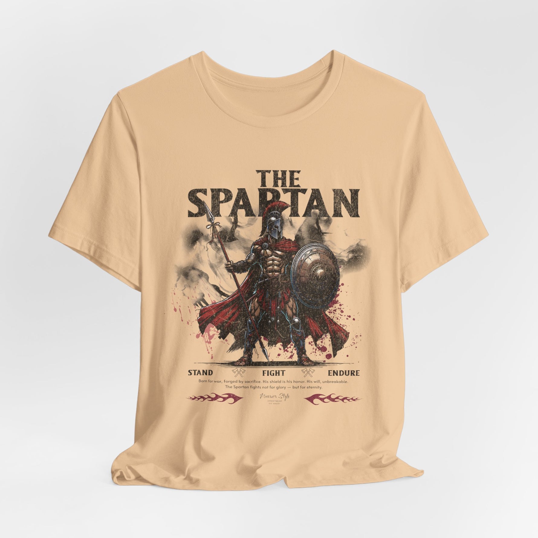 The SPARTAN t-shirt in Sand Dune — dust and legacy, shaped by sun and struggle.