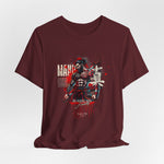 Maroon swatch representing a deep red tone used for the MAKOTO Bushido shirt