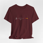 The BARCELONA t-shirt in Maroon — deep culture and rich tradition sewn into every thread.