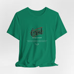 The FERAL t-shirt in Kelly — primal growth breaking through.