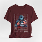 The CANCER t-shirt in Maroon — 3D mockup of a rich burgundy-colored shirt. No background, no model.