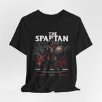 The SPARTAN t-shirt in Black — full shadow and strength, like a lone stand at dusk.