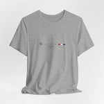 The BANGKOK t-shirt in Athletic Heather — a sleek heathered gray, light and breathable for city heat.