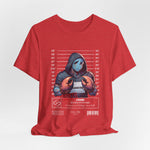 The CANCER t-shirt in Red — 3D mockup of a bold primary red shirt. No background, no model.
