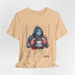 The CANCER t-shirt in Sand Dune — 3D mockup of a soft beige shirt resembling light sand. No background, no model.