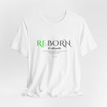 The REBORN t-shirt in White — healing’s final layer — clean, raw, and unapologetically whole.