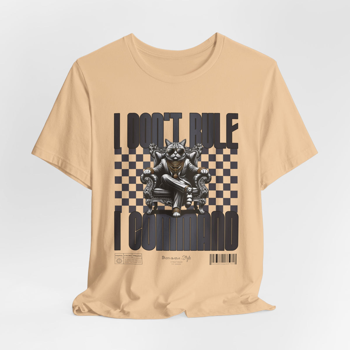 The COMMAND t-shirt in Sand Dune — 3D tan-toned variation. No model, no background.