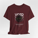 The VOID t-shirt in Maroon — soaked in madness, still sinking.