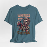 Color swatch – Heather Deep Teal – cold soul, colder stare. Warm it with espresso.