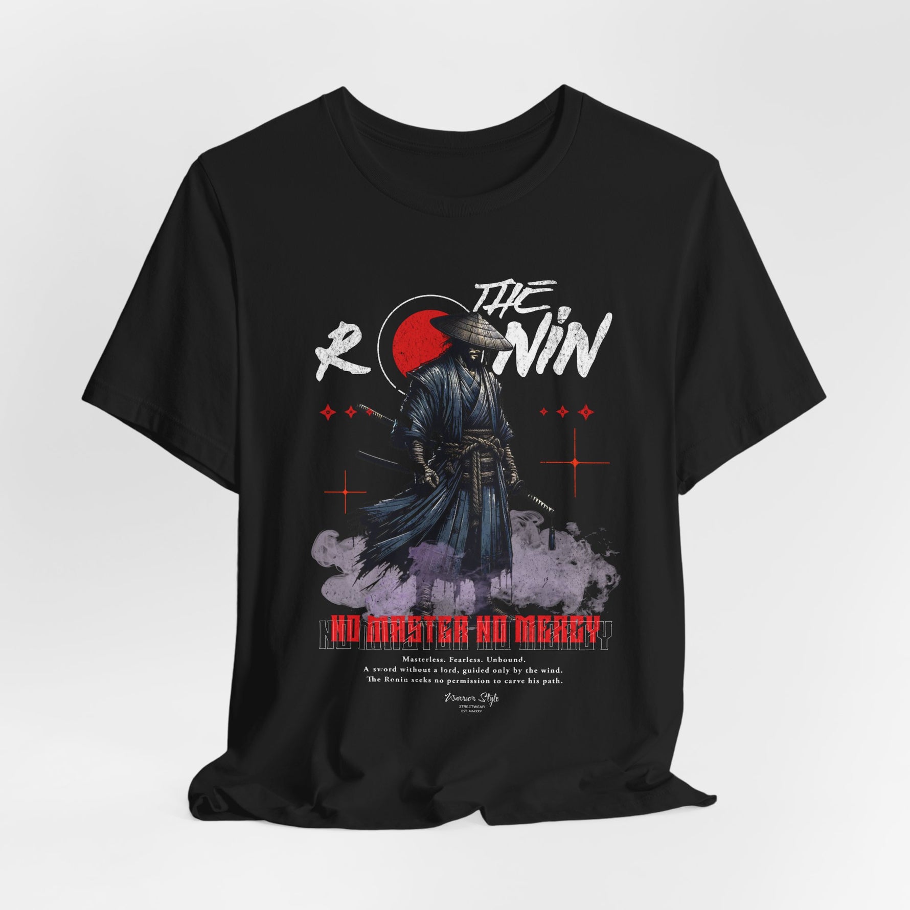 The Ronin t-shirt in Black — the shadows bow to none.