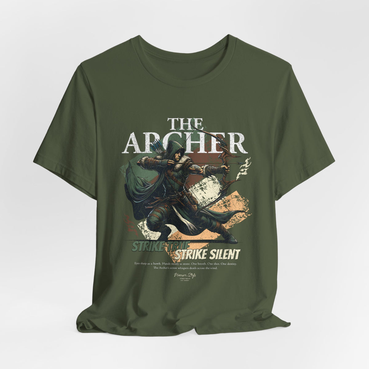 The ARCHER t-shirt in militarygreen — Built for ambush. Worn by the shadows.