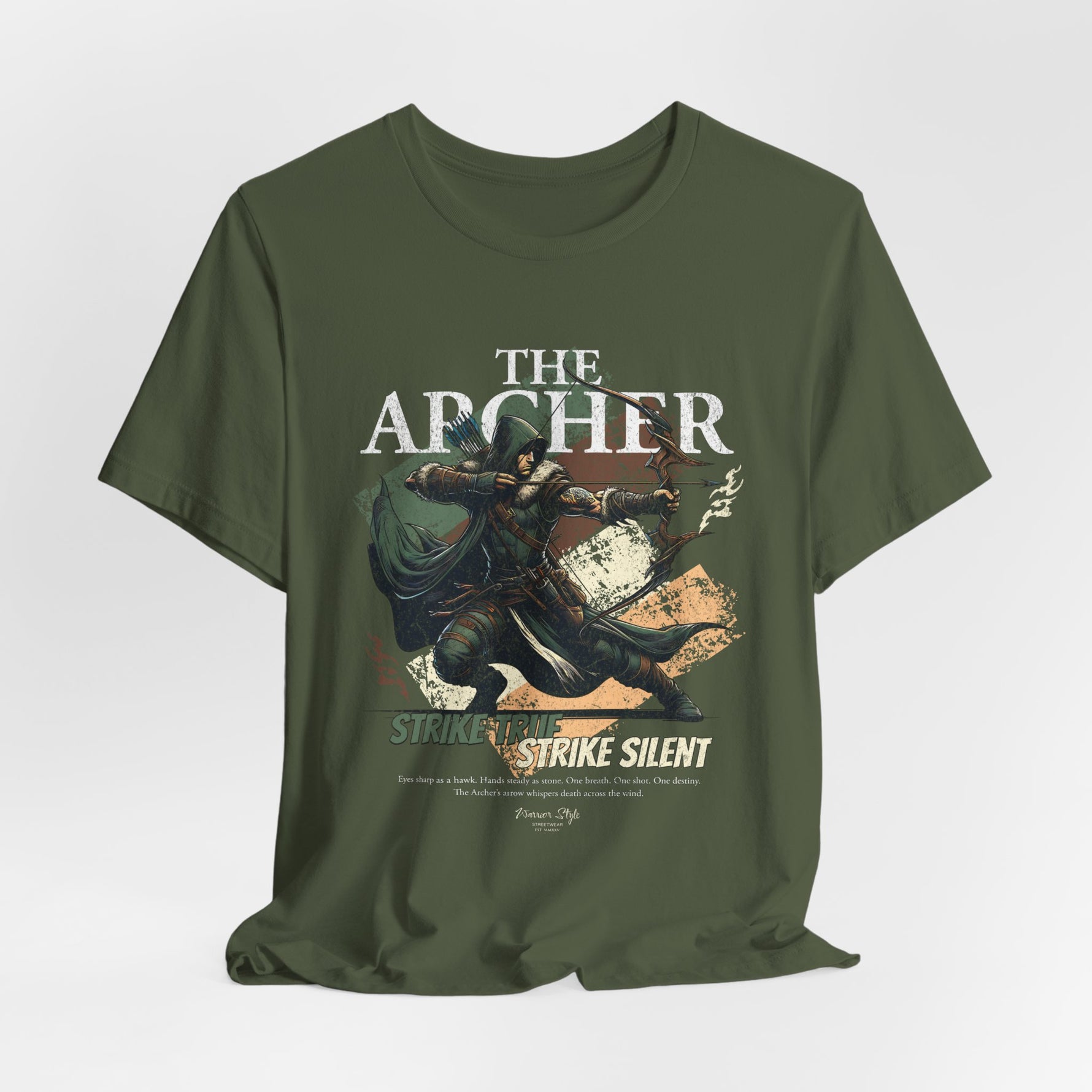 The ARCHER t-shirt in militarygreen — Built for ambush. Worn by the shadows.