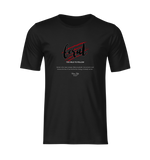 The FERAL t-shirt in black — featuring sharp claw marks and the phrase "Too Wild to Follow" in red and white typography on a clean, centered flatlay mockup.