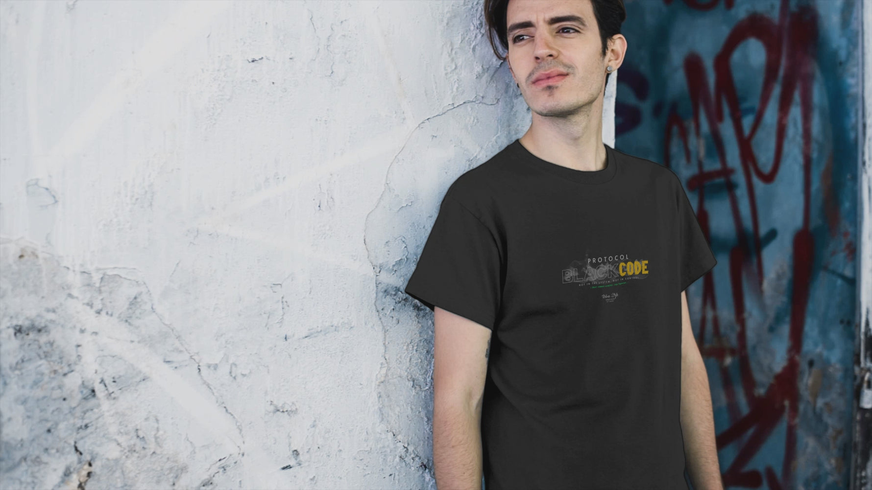 PROTOCOL BLACKCODE Video — Graphic Tee in BLACK
Minimal design. Maximum presence.
This shirt speaks before you do — and keeps talking after.
Crafted with purpose, printed with precision,
and built for minds that don’t follow trends — they start them.
This is more than fabric. It’s statement in motion.
KRASSWERK | Designed with finesse