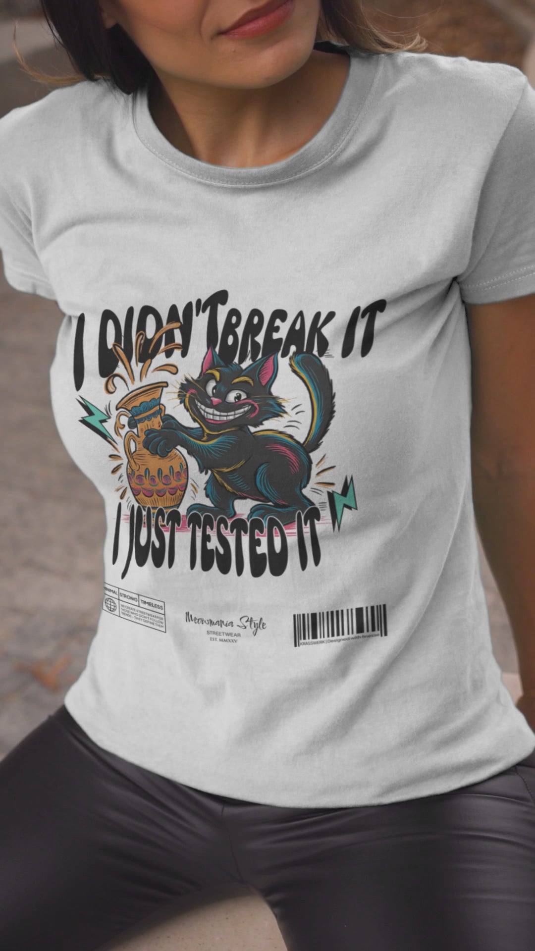 JUST TESTED Video — Graphic Tee in WHITE
Minimal design. Maximum presence.
This shirt speaks before you do — and keeps talking after.
Crafted with purpose, printed with precision,
and built for minds that don’t follow trends — they start them.
This is more than fabric. It’s statement in motion.
KRASSWERK | Designed with finesse